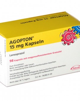 AGOPTON 15 mg Hartkapseln m.magensaftres.Granulat (98)