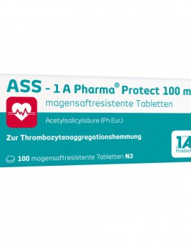 ASS 1 A Pharma Protect 100 mg magensaftresistente Tabletten (100)